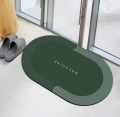 Super Absorbent Bath Mat with Non-Slip Bottom - Easy to Clean Bathroom Rugs (Green Colour).