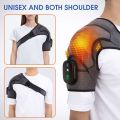 Electric Heating Shoulder Brace LED Display Vibration Shoulder Massage Support Belt Strap for Arthritis Joint Injury Pain Relief. 