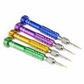 5 In 1 SCREW DRIVERS Multi Function 5 In 1 Precision Screwdriver Set Repair Tool Kit T5 T6 1.2mm 1.5mm 0.8mm Alloy Steel & Titanium Handle For Disassemble Watch Cell Phone Jewelry Computer Laptop. 