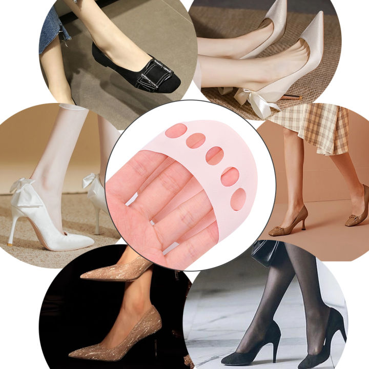 1/2Pairs%20Forefoot%20Pads%20Women%20High%20Heels%20Foot%20Pads%20Breathable%20Invisible%20Footpad%20Half%20Palm%20Five-finger%20Open%20Toe%20Socks%20-%20Image%208