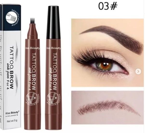 New Four Point Eyebrow Pencil Long Lating Eyebrow Pencil Waterproof Liquid Eyebrow Pencil