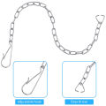 Toilet Flappers Replacement Universal Rubber Toilet Bowl Flapper with 4 Pieces Flapper Chains Replacement.