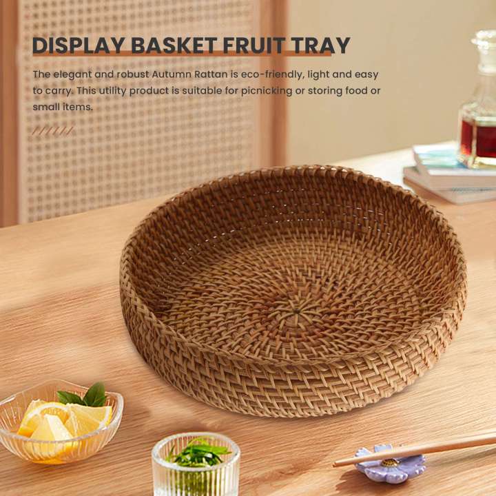 Handmade%20Autumn%20Rattan%20Weaving%20Round%20Storage%20Basket%20Fruit%20Dish%20Rattan%20Bread%20Basket%20for%20Kitchen%20Food%20Picnic%20Bread%20Mini%20Container%20-%20Image%207