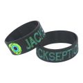 1PC 1 Inch Ink Filled Logo JACKSEPTICEYE Silicone Wristband Wide Green Eyes Games Bracelet Bangels For Gifts SH202. 