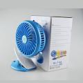 Portable Mini Rechargeable Table Fan USB Power Clip On Desk Cooling For Baby Stroller wonderful party gifts ML F168 - Blue. 