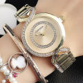 New Ladies Wrist Watches New Fashion Dress Watch Women Crystal Diamond Watches Stainless Steel Silver Clock Women Montre Femme.
