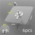 6Pcs Strong Self Adhesive Nails Poster Seamless Wall Hook Waterproof Durable Transparent Screw Hanger Hook for Kitchen Bathroom - Wall Hook. 