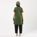 Nursing Dress Full Set Made by Torre Febric/Female Nursing Dress Olive Color With Half Sleeve and Three quarter sleeve/Medical Nursing Apron. 