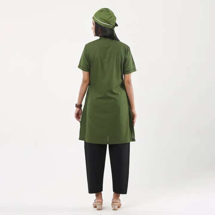 Nursing%20Dress%20Full%20Set%20Made%20by%20Torre%20Febric/Female%20Nursing%20Dress%20Olive%20Color%20With%20Half%20Sleeve%20and%20Three%20quarter%20sleeve/Medical%20Nursing%20Apron%20-%20Image%208