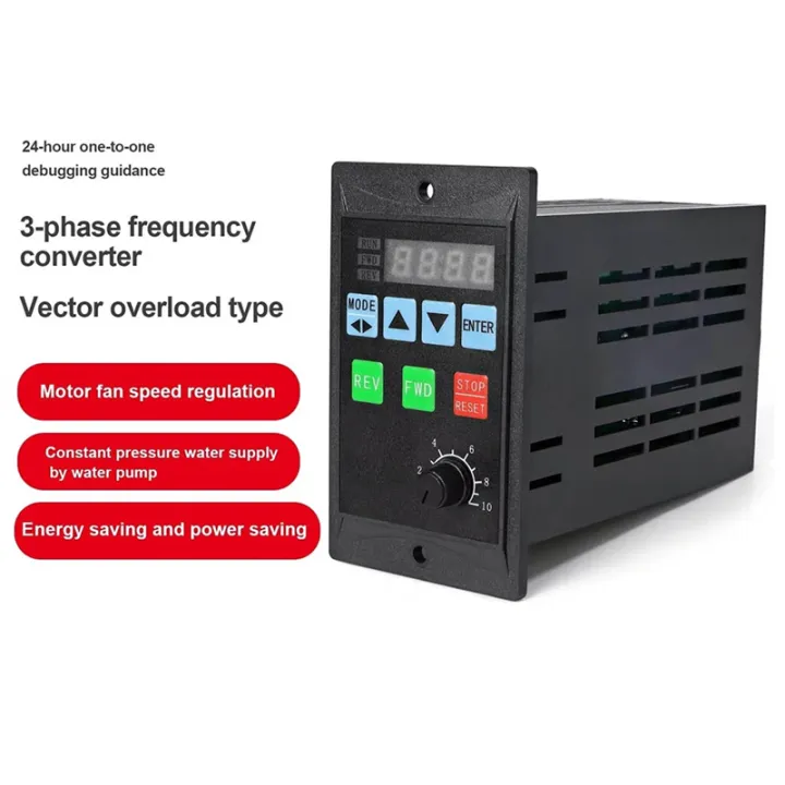Frequency Converter 750W VFD Single Phase 220V Input 3 Phase 220V ...