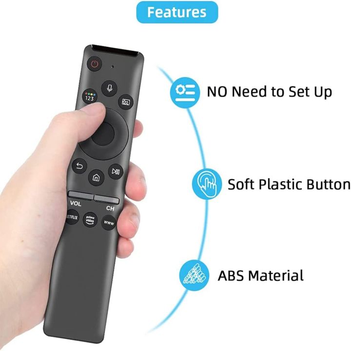 Bluetooth Voice Command Smart 4K TV Remote Control Samsang Ultra Curved TV Remote Control and Compatible for Samsung LED Android UHD OLED QLED Television