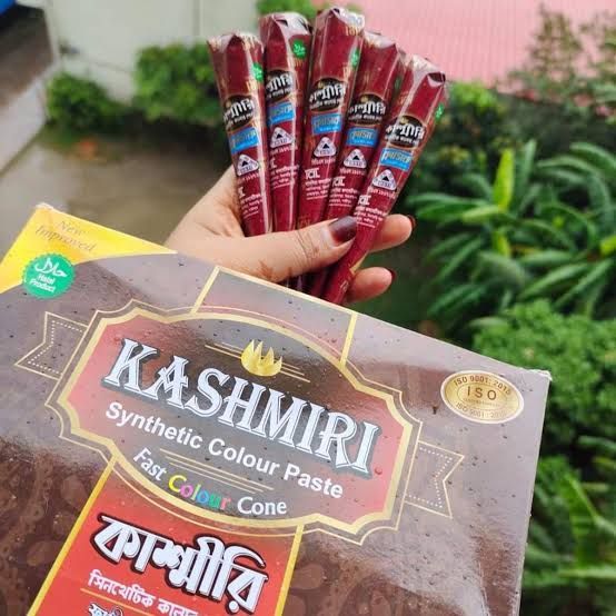 Kashmiri Fast Colour Cone Mehendi 2 piece