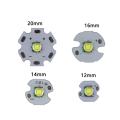 【Alizeker Mall】PCS XML XM-L1 T6 U2 10W WHITE High Power LED Emitter with 12mm 16mm 20mm PCB for DIY Flash Light LED Headlamp.