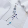 Sea Theme Inspired Hollow Star Pendant Blue Jellyfish Phone Charms Hanging Rope Cute Phone Chain Strap Y2K Beaded Keychain. 