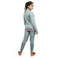 TORR METAL GREEN ELASTHANE ACTIVEWEAR WOMEN'S JACKET. 