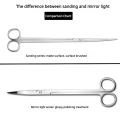 Water Grass Scissors Set Four Pieces Fish Tank Cleaning Tool Stainless Steel Wave Clippers Straight Shears Tweezers Sandscraper.