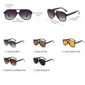 FUQIAN Retro Oversized Sunglasses Men Women Fashion Pilot Polarized Sun Glasses For Unisex Vintage Gradient Outdoor Eyewear. 