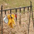 5/10pcs/set Outdoor Camping Moveable Storage Hook Detachable Hanging Hook S-Shaped Hook Pot Pan Hanger Rack Tool Nylon Hook.
