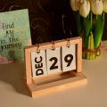 Wood Flip Chart Permanent Desk Calendar - Stay Organized With The Stylish Wood Flip Chart Permanent Desk Calendar - A Functional And Aesthetic Addition. 