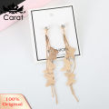 Fashion Women Butterfly Tassel Long Dangle Rhinestone Stud Earrings Jewelry. 