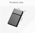 Box Case Space Aluminum Slim Holder Lighter Portable Case Mens Gifts Smoking Accessories (Black).