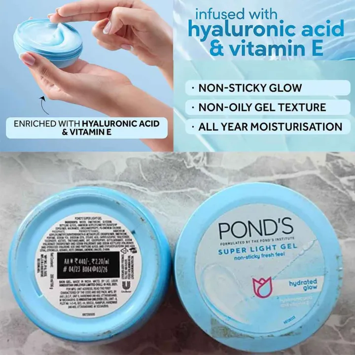 POND'S%20Super%20Light%20Gel%20100ml%20Hydrated%20Glow%20With%20Hyaluronic%20Acid%20&%20Vitamin%20E%20%E2%97%8F%20Made%20in%20India%20quality%202025%20-%20Image%203