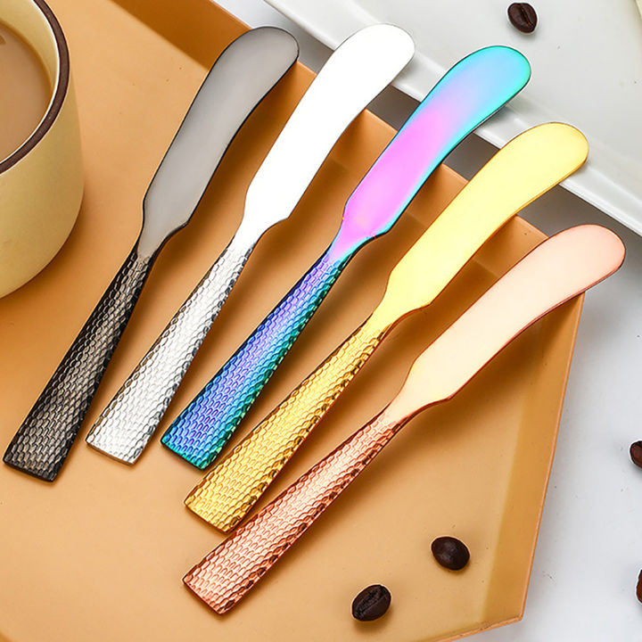 Butter Knife Cheese Dessert Knife Stainless Steel Jam Knife Cutlery Toast Wipe Cream Bread Cheese Cutter Kitchen Restaurant Tool Gonghpng