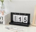 Large Size Creative Desktop Calendar Solid Wood Corporate Gift Perpetual Calendar Ornament Desktop Decor. 