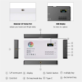 2500K-9000K LED RGB Camera Light Color Output Video Light Kit Dimmable Panel Light Rechargeable LED Light Black Easy Install Easy to Use. 