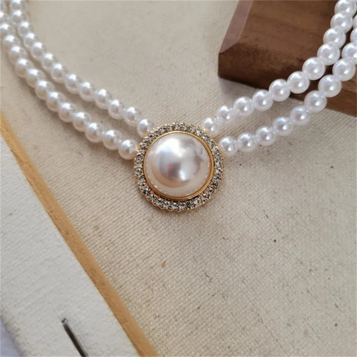 %E3%80%90100%25-original%E3%80%91%20Banquet%20Accessories%20White%20Pearl%20Necklace%20Dress%20Party%20Jewelry%20Double%20Layered%20Necklace%20White%20Pearl%20Earrings%20Vintage%20Pearl%20Choker%20Necklace%20-%20Image%206