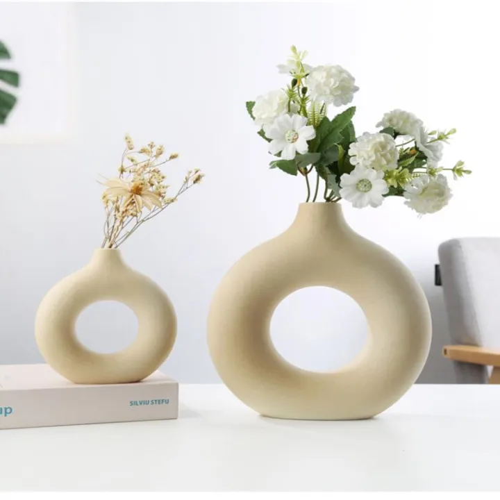 Nordic%20Round%20Hollow%20Ceramic%20Vase%20Donut%20Vase%20Desktop%20Decoration%20Home%20Decoration%20jingu%20-%20Image%202