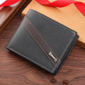 Men Short PU Leather Wallet Multi-Slot Coin Pocket Credit ID Card Holder Wallet.