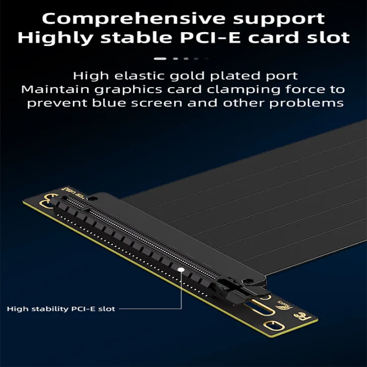 TEUCER%20Vertical%20GPU%20Mounting%20Bracket%20Graphics%20Card%20Holder%20Kit%20with%2020cm%20PCI-E%204.0%20x16%20Anti-interference%20Riser%20Cable%2090%20Degree%20-%20Image%203