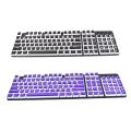 Pudding Keycaps Set, Full 104 Key Set Opaque PBT Keycap Set for 61/64/68/72/87/98/104 Keys Mechanical Keyboards Gaming Typing.