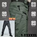 NEW Men's Casual Cargo Pants Waterproof Outdoor Hiking Jogger Multi-cket Work Pant Trousers Plus Size 6XL.