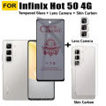 Infinix Hot 50 Privacy Tempered Glass Hot 50i 40i 40 Pro Smart 9 8 Screen Protector+Camera Lens Glass+Back Film.