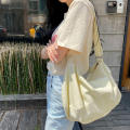 Canvas Ladies Shoulder Bag Adjustable Strap Casual Accessory Cotton Cloth Material Canvas Crossbody Bag Trendy Stylish Design Canvas Handbag for Female Students School Accessory Daily Commute Fashion. 