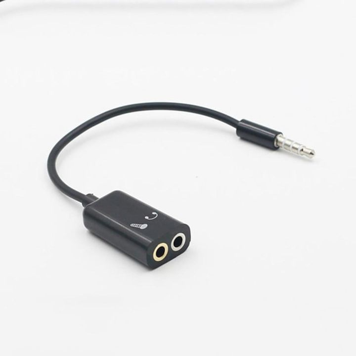3.5mm 1 to 2 Earphone Microphone Adapter Cable Converter Cable for Earphone Headphone Audio Cable