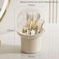 4 Grids Cosmetic Brush Desktop Organizer Dustproof Storage Box With Lid Luolong. 