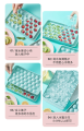 33- Grids 3D Ice Ball Tray for Cold Fridge 3D Round Balls Plastic Molds Ice Tray with Cover Ice Cube Freeze Tray.