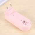 Plug in Air Purifier for Home Cleaner Mini Air Ionizer Pink EU Plug. 