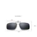 Invisible Myopia Clip-On Glasses Versatile Polarized Men'S And Women'S Flippable Frame Sunglasses Can Be Flipped Up With Frame.