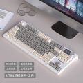 Langtu Lt84 Threemode Rgb Wireless Bluetooth 2.4g Wired Display Diy Mechanical Keyboard Sea And Air Mechanical Shaft Game Office.