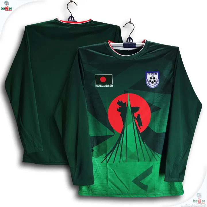 Banglades%20Full%20Sleeve%20Football%20Jersey%20For%20Men%20-%20Long%20Sleeve%20T%20Shirt%20-%20Banglades%20Football%20Jersey%20-%20Image%204