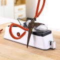 USB Electric Sharpener Adjustable For Kitchen Tool Scissor Sharpening White medium and fine grinding bladen. 