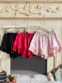 Premium Silk Ruffle Trim Shorts – Regular Fit Sleepwear.
