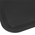 4X Plastic Chopping Block Meat Vegetable Cutting Board Non-Slip Anti Overflow with Hang Hole Chopping Board Black.