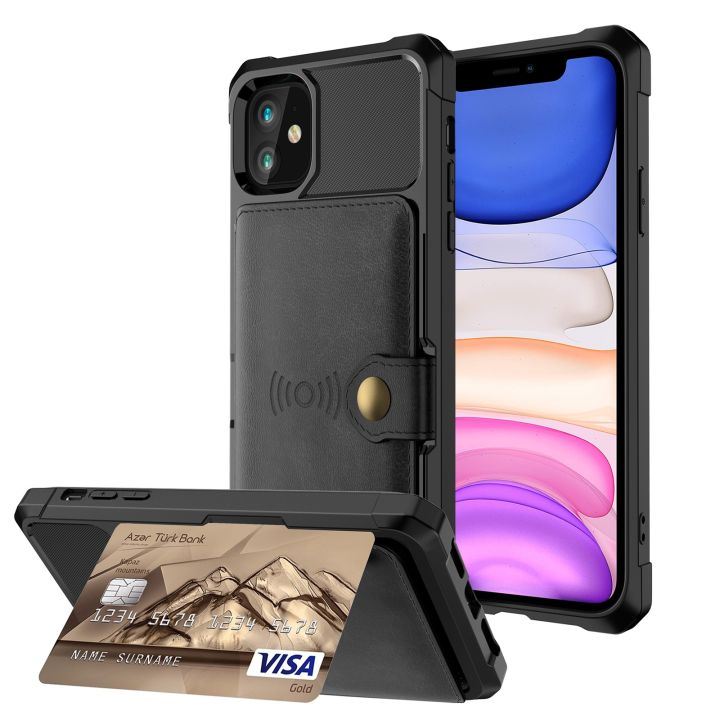 %EF%BC%88COD%20Available)For%20iPhone%2011%20Magnetic%20Wallet%20Card%20Bag%20Leather%20Case%20-%20Image%202