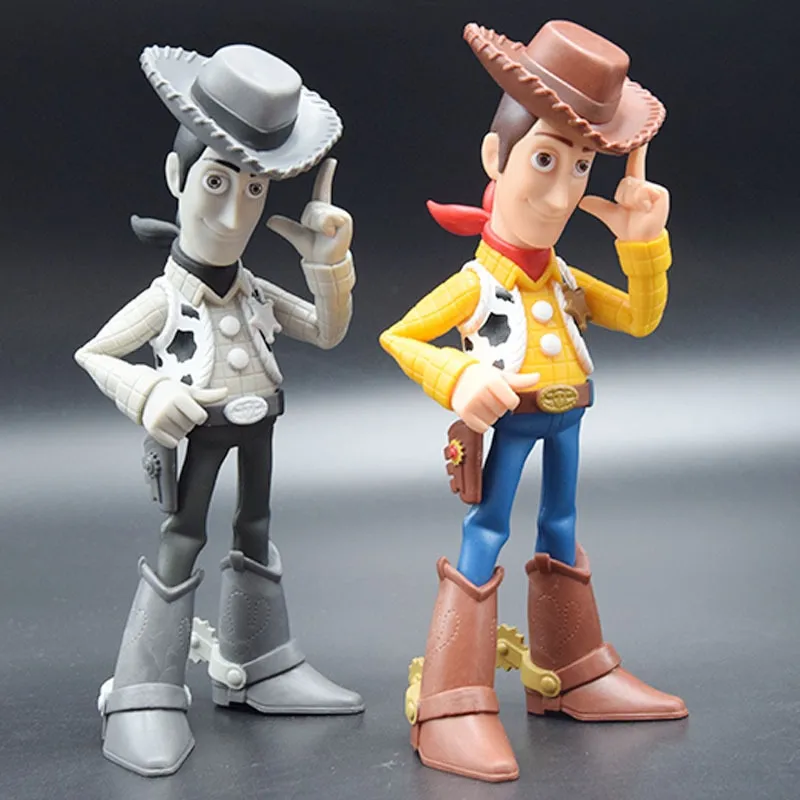 19cm Disney Toy Story Color Woody Cowboy Cartoon PVC Action