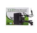Waterproof Outdoor 12V 2A CCTV Camera Adapter - Black. 